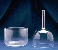 Kaliski Optically Clear Hand Held Singing Crystal Bowls – 6.25″ diameter