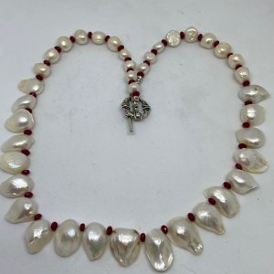 #39 Pearl and Ruby Necklace